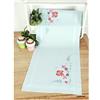 VERVACO Kit Centrotavola Ricamo Prestampato Fiori Estivi Set Ricamo Biancheria da Tavola 40 x 100 cm Set Fai da Te Creativo Size Kit Hobby Creativi Adulti Casa Decor Embroidery Embroidery Runner
