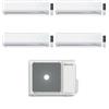 Beretta Climatizzatore Quadri split Breva 9+9+12+12 con EX24000-4 R-32 Inverter Wi-Fi Optional Classe A++ ,
