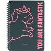 Mr. Wonderful Mr.Wonderful - A4 notebook Unicorn black - You are fantastic