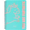 Mr. Wonderful Mr.Wonderful - A4 notebook Unicorn mint - You are fantastic