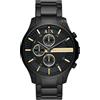 Armani Exchange Orologio da uomo, cronografo, cassa in acciaio inossidabile nero 46 mm con bracciale in acciaio inossidabile, AX2164