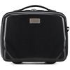 WITTCHEN PC Ultra Light Borsa per cosmetici Custodia cosmetica Borsa da toilette Beauty case realizzato in Policarbonato Maniglia Fascia elastica per tracolla Taglia XS Nero