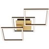 BRILONER - Plafoniera LED Dimmerabile Lampadario Girevole Cornice LED Color Oro 763 x 368 x 73 mm