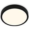 BRILONER Leuchten - Lampada da soffitto a LED, luce bianca calda, nera, diametro 280 x 40 mm