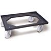 GIGANPLAST Carrello per cassette pizza cm 60x40x16h ruote Ø10cm