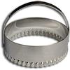 ELETTRO Center Taglia Tigelle Dentato D.86mm con Manico, Acciaio Inossidabile, Argento