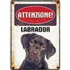 Plenty Gifts Insegna di metallo labrador