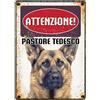 Plenty Gifts Insegna di metallo pastore tedesco