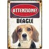 Plenty Gifts Insegna di metallo beagle