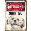 Plenty Gifts Insegna di metallo shih tzu