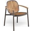 Emu poltroncina twins alu/teak
