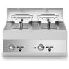 Ristosubito Friggitrice elettrica ECO 2 vasche MDLR Modello F7070FRESE2V10T Capacità Lt. 10 + 10 Temp.°C. 0 / 190 Dim. cm L.70 P.70 H.30