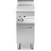 Ristosubito Fry trop gas Piastra rigata cromata MDLR Modello F7040FTGCRP Armadio con porta