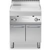 Ristosubito Fry trop gas Piastra 2/3 liscia 1/3 rigata cromata MDLR Armadio con porte Modello F7070FTGCLRP