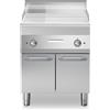 Ristosubito Fry trop elettrico Piastra 2/3 liscia 1/3 cromata MDLR Modello F7070FTECLRP Armadio con porte