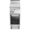 Ristosubito Fry trop gas Piastra rigata cromata MDLR Modello F7040FTGCRA Armadio aperto