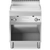 Ristosubito Fry trop gas Piastra liscia cromata MDLR Armadio aperto Modello F7070FTGCLA