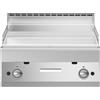 Ristosubito Fry trop gas Piastra liscia cromata MDLR Modello F7070FTGCLT