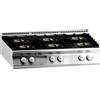 Ristosubito Cucina a gas MDLR 6 fuochi Modello CL90120PCGBT