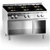 Ristosubito Cucina a gas MDLR 6 fuochi Vano aperto Modello CL90120PCGB