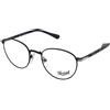 Persol PO2478V 1078 | Occhiali da Vista Graduati | Prova Online | Unisex | Metallo | Tondi | Nero | Adrialenti