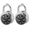 Master Lock 1500T Locker Lock Lucchetto combinato, nero, confezione da 2