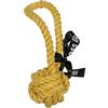 EBI, 'are You Knots' Palla con Fibbia 28 cm Giallo, con Fibbia per segnalare e Tirare, Cotone saldamente contorto Miscela di Colore Giallo, Fino al cuore Contribuisce a denti e gengive sani