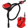 YaoFaFa Pompa di Trasferimento del Carburante con Sensore di Arresto Automatico, Pompa Travaso Gasolio Elettrica con Adattatore di 3 Dimensioni-2,4GPM