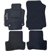 Rebeca Shop® Tappetini Auto nero compatibili per clio serie 4 / Kit di Tappeti in Moquette su Misura 2 clip (Set 2 Anteriori + 2 Posteriori) Ricamo logo clio