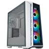 Cooler Master MasterBox 520 PC Case - ATX Mid-Tower, 4 Ventole, Anteriore, Posteriore, Configurazioni Multi Flusso Aria, Pannello Frontale, Laterale Vetro Temperato, Controller ARGB - Bianco