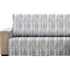 Estoralis Veracruz Copridivano Reversibile Comodo Pratico Resistente, Facile Montaggio 2 Posti Colore Grigio