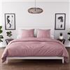 Intemporel Boemia Set Copripiumino Microfibra, Rosa, 260 x 240 cm