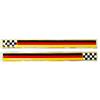 4R Quattroerre.it Quattroerre 14083 Sticker Adesivo 3D Bandiera Slim Germania Scacchi Dx-Sx