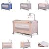 Cangaroo Travel Cot Once upon a time Playpen Due livelli materasso fasciatoio, colori:beige