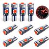 DEFVNSY - Confezione da 10 LED rossi T5 W3W W1.2 W 73 74 286 17 18 27 37 70 79 85 86 2721 Luminoso 3030 LED Luce per cruscotto lato auto cruscotto cruscotto luci cruscotto lampadina 12 V