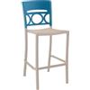 GROSFILLEX Offerta Moon sgabello seduta color lino schienale blu orage (minimo 6 pezzi)