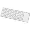 Rapoo Tastiera multimediale Wireless E2710, 2,4 GHz, Senza Fili, Tramite Ricevitore Nano USB, Design Piatto in Acciaio Inox da 5,6 mm, touchpad, Smart TV, Media PC, Layout DE (QWERTZ), Bianco