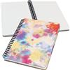 SIGEL Quaderno a spirale Jolie A5 con copertina rigida | JN608, puntinato, 120 pagine FSC, per lettering e bullet journal, giallo/blu/rosa/viola/rosso
