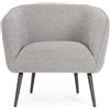 Sedute TP 77 poltrona grigio boucle'