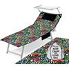 Tex family TELO Mare LETTINO TEDDY FARFALLE in microfibra CON TASCHE MISURA cm. 80 X 190