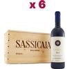 Tenuta San Guido, Sassicaia - 2014 Bolgheri DOC (Vino Rosso) - cl 75 x 6 bottiglie vetro (CS x 6 bt) cassetta legno