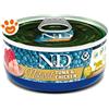 Farmina Cat N&D Natural con Tonno e Pollo - Lattina Da 140 Gr