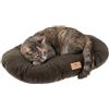 Ferplast Cuscino Cane e Gatto RELAX MICROFLEECE, Cuccia in Caldo e Soffice Micropile per Taglia Piccola, Lettino per Cani Lavabile, 55 x 36 x 12 cm. Marrone