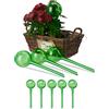 Relaxdays Sfera Sfere per Irrigazione, Set da 9, H x D: 28x8 cm, Irrigatori da 250 ml per Piante e Fiori, Plastica PVC, Verde, 100%