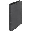 Bigso Box of Sweden Raccoglitore ad anelli in fibra di legno e carta - Cartella documenti con 2 anelli - Faldone portadocumenti per fogli, documenti e buste trasparenti perforate - nero