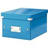 Leitz Click & Store WOW Scatola Archivio Piccola, per Riporre e Trasportare Documenti A5 e Oggetti di Piccole Dimensioni, Adatta a Casa e Ufficio, Blu, 60430036