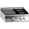 Ristosubito Cucina tuttapiastra + 2 fuochi gas MDLR Modello CL9080TPPCGBT