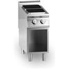 Ristosubito Cucina elettrica MDLR 2 piastre quadre Vano aperto Modello CL9040PCES