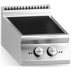 Ristosubito Cucina elettrica in vetroceramica MDLR 2 zone di cottura Modello CL9040PVET Dim. cm L.40 P.90 H.28
