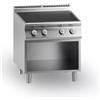Ristosubito Cucina elettrica in vetroceramica MDLR 4 zone di cottura Vano aperto Modello CL9080PVE Dim. cm L.80 P.90 H.87